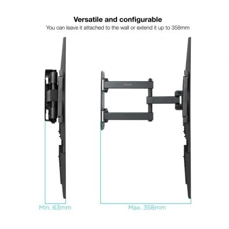 Tooq Soporte de Pared LP7863TN-B para TV de 37-70 pulgadas, Negro Tooq Soporte de Pared LP7863TN-B para TV de 37-70 pulgadas, Negro